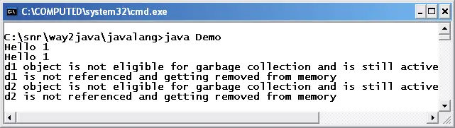 finalize() Java Destructor