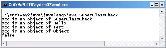 instanceof Java Keyword