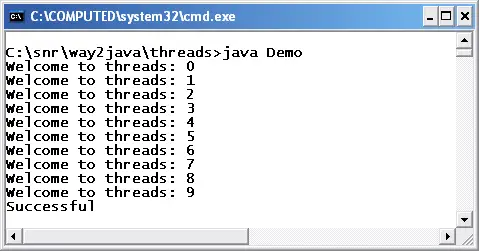 Java Create Threads