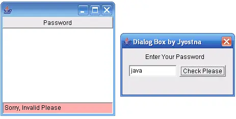 Java AWT Dialog Modal Modeless
