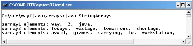 String Array Object String Array