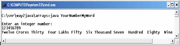 Converting Numbers to Words
