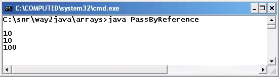 Java Passing Arrays to Methods